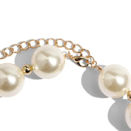 Chic Faux Pearl Statement Jewelry Set