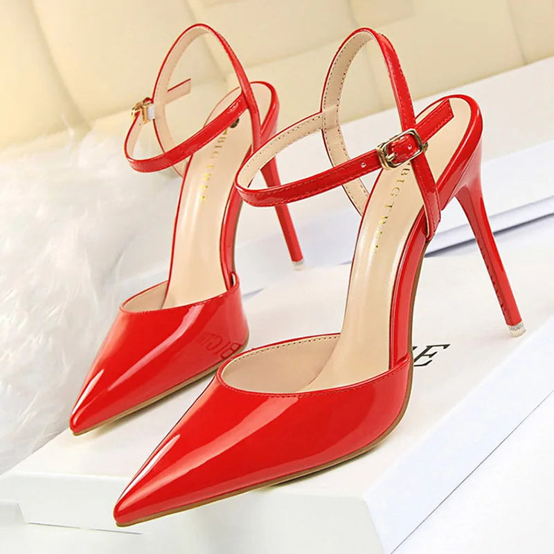 Pointed Toe Thin Heel Dress Shoes