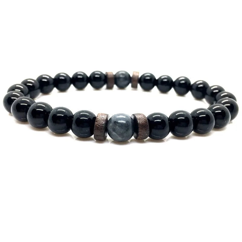 Lava Stone Chakra Arrow Bracelet