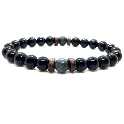 Lava Stone Chakra Arrow Bracelet