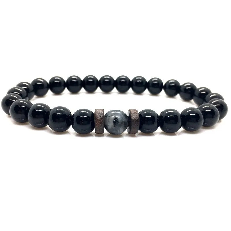 Lava Stone Chakra Arrow Bracelet