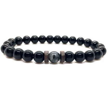 Lava Stone Chakra Arrow Bracelet