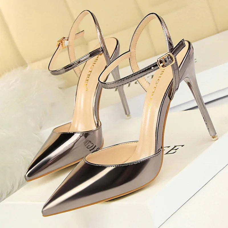 Pointed Toe Thin Heel Dress Shoes