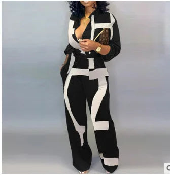 Tied Waist Long Sleeve Jumpsuit