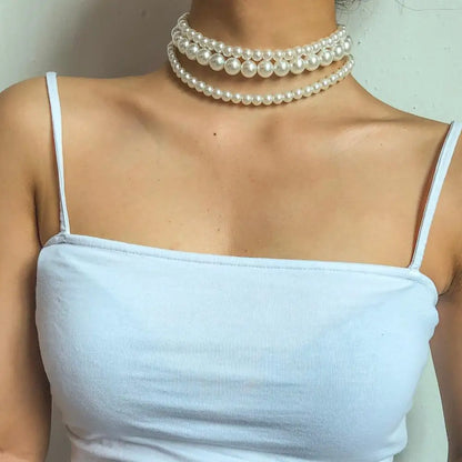 Pearl Layered Elegance Necklace