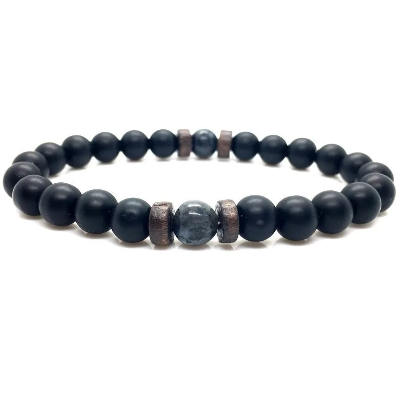 Lava Stone Chakra Arrow Bracelet