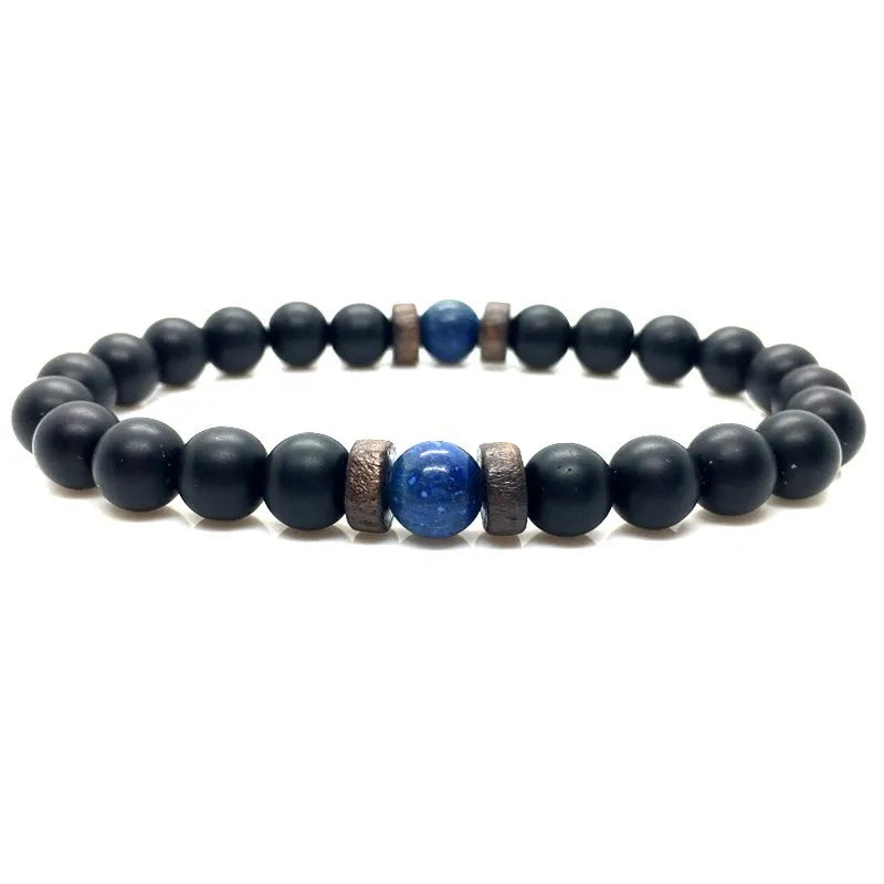 Lava Stone Chakra Arrow Bracelet