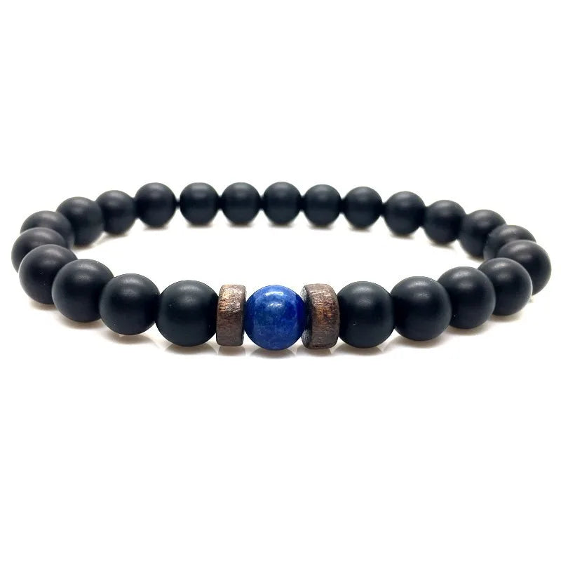 Lava Stone Chakra Arrow Bracelet