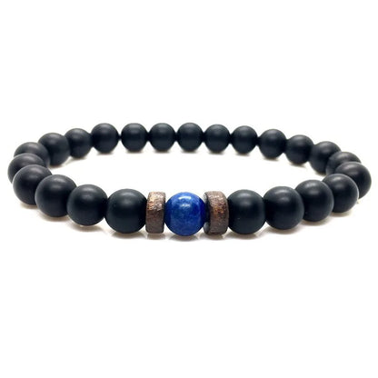Lava Stone Chakra Arrow Bracelet