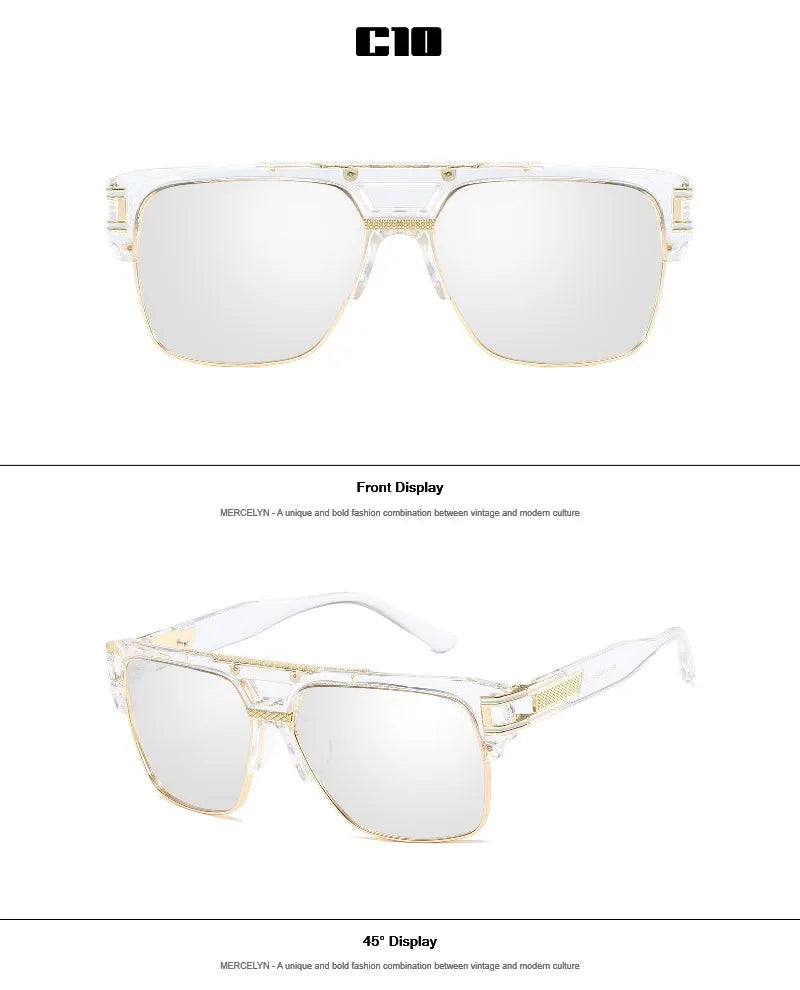 Men's Square Designer Sunglass