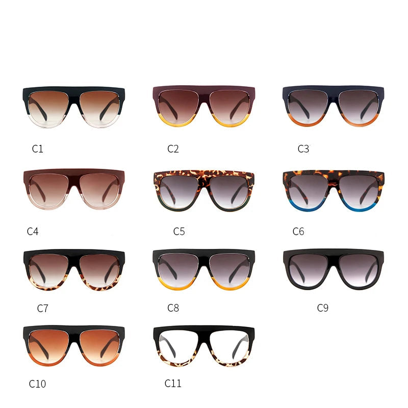 Collection of sunglasses with various designs and colors on a white background, branded 'Who Cutie'.