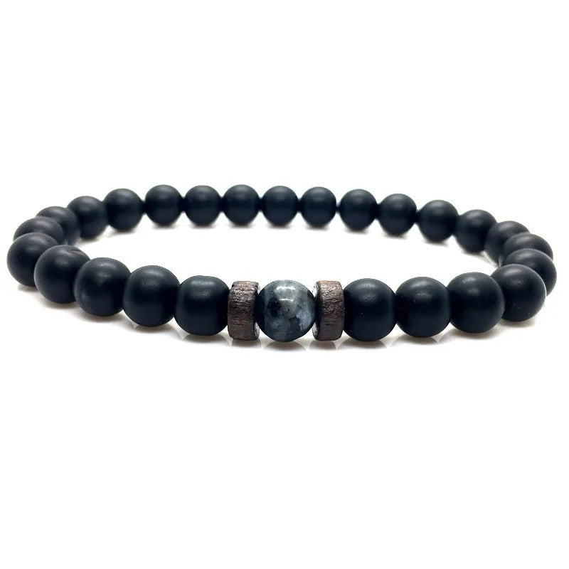 Lava Stone Chakra Arrow Bracelet
