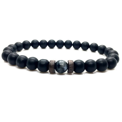 Lava Stone Chakra Arrow Bracelet