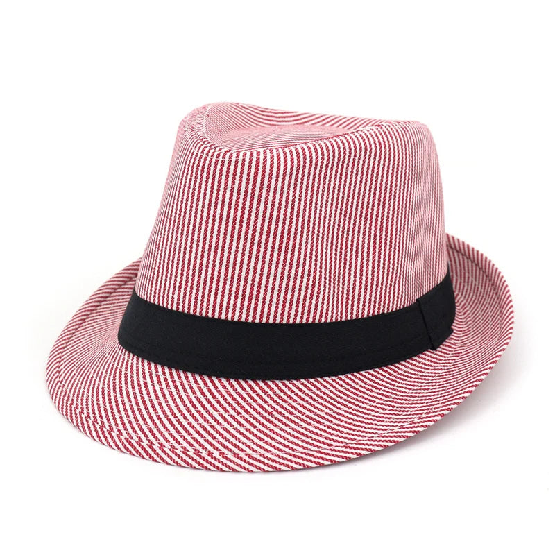 Striped Fedora Hat