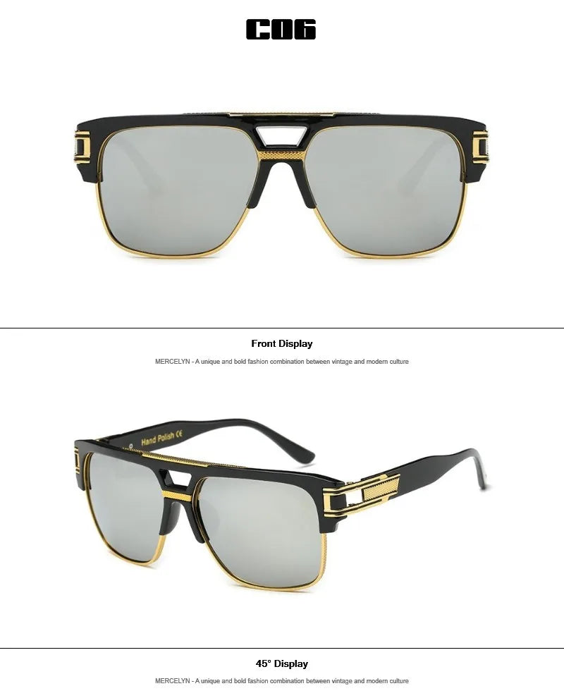 Men's Square Designer Sunglass