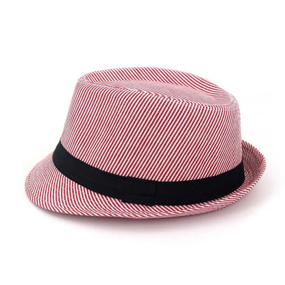 Striped Fedora Hat