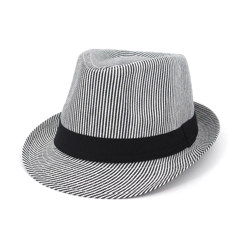 Striped Fedora Hat