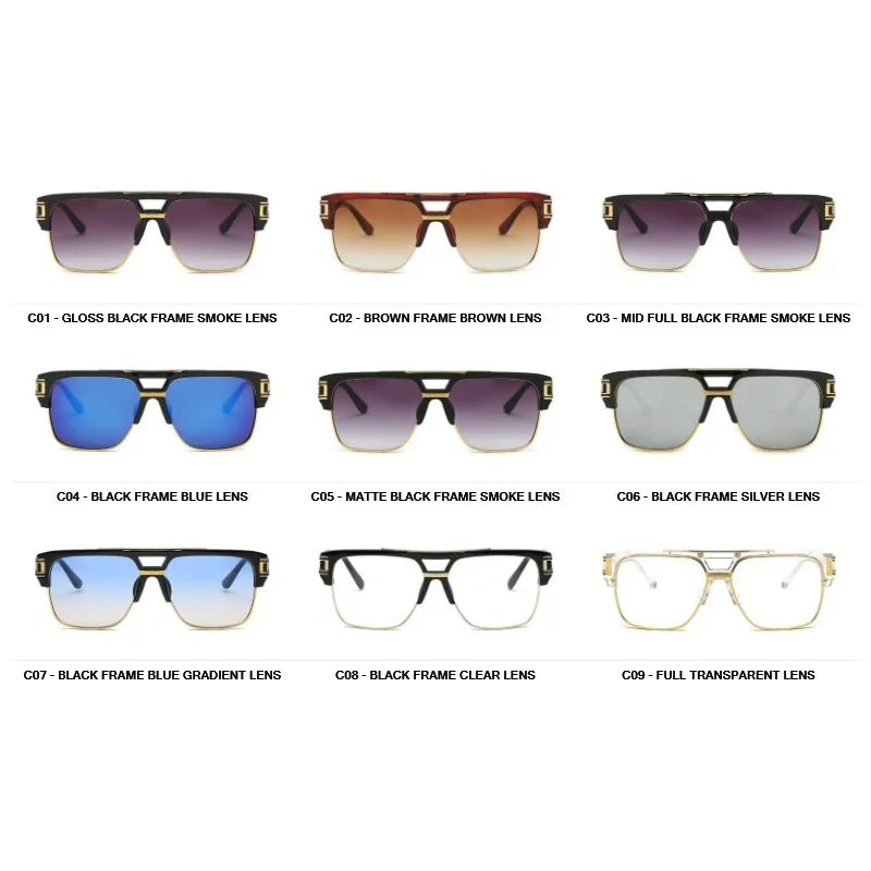 Men's Square Designer Sunglass