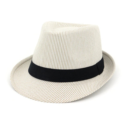 Striped Fedora Hat