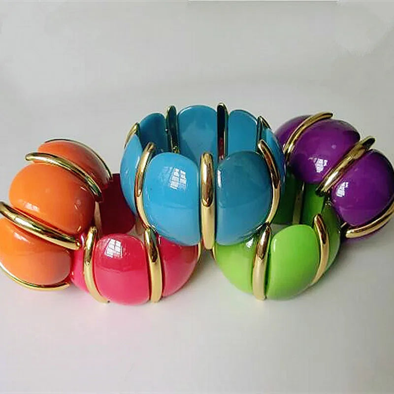 Bohemian Bubble Acrylic Bracelets