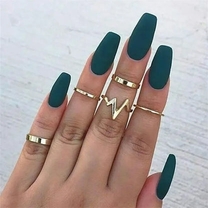 Bohemian Style Midi Ring Set