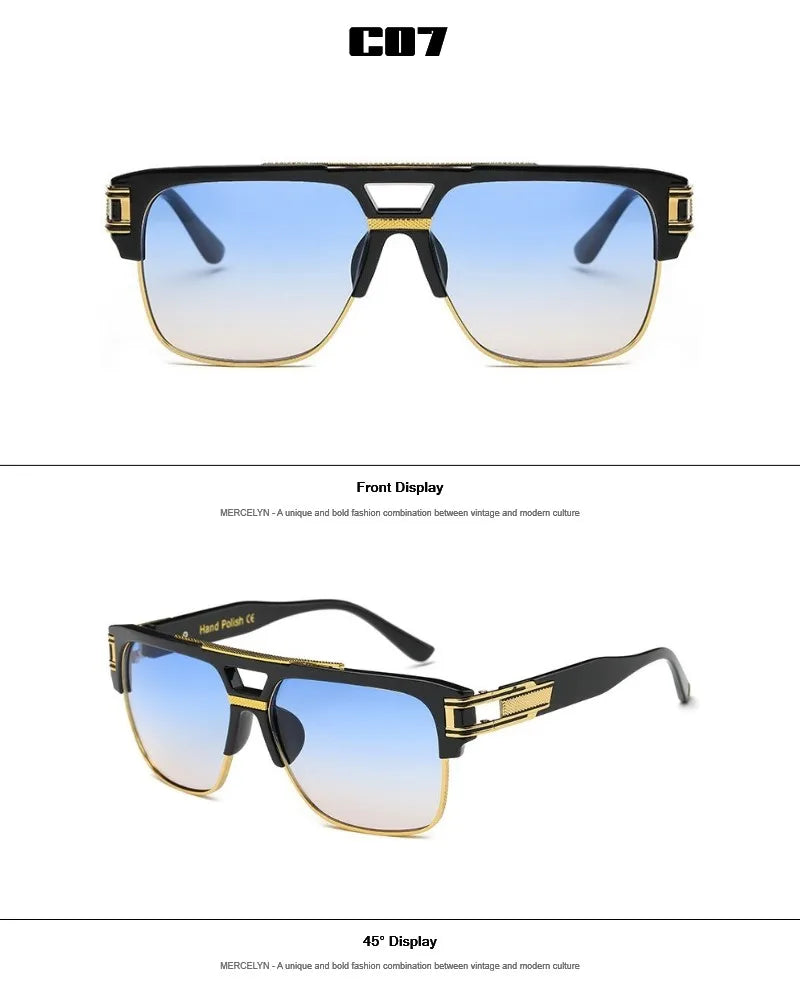 Men's Square Designer Sunglass