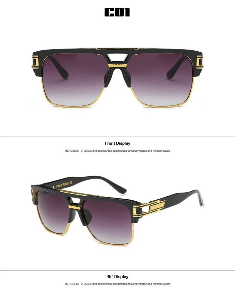 Men's Square Designer Sunglass