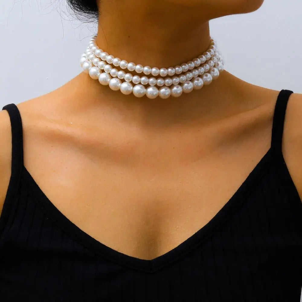 Pearl Layered Elegance Necklace