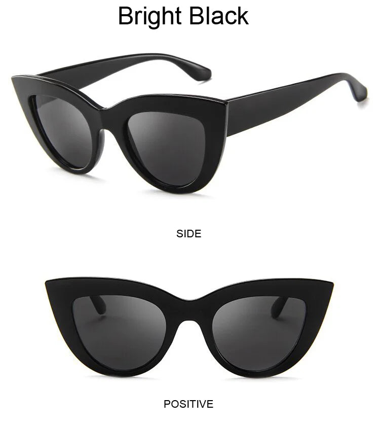 Vintage Cat Eye Statement Sunglasses