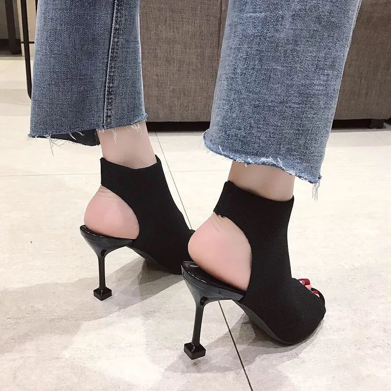 Peep Toe High Heel Women's Sandals