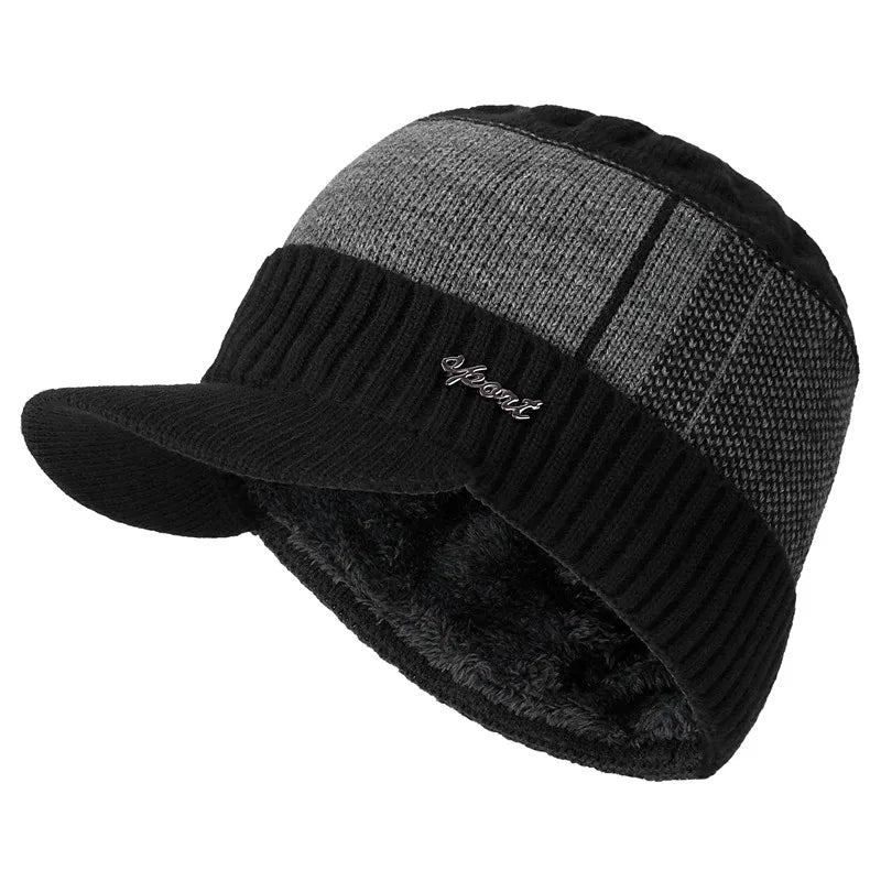 Unisex Fur Lined Beanie Caps