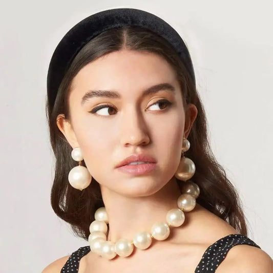 Chic Faux Pearl Statement Jewelry Set