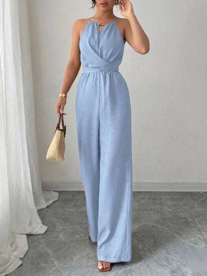 Elegant Wide-Leg Summer Jumpsuit