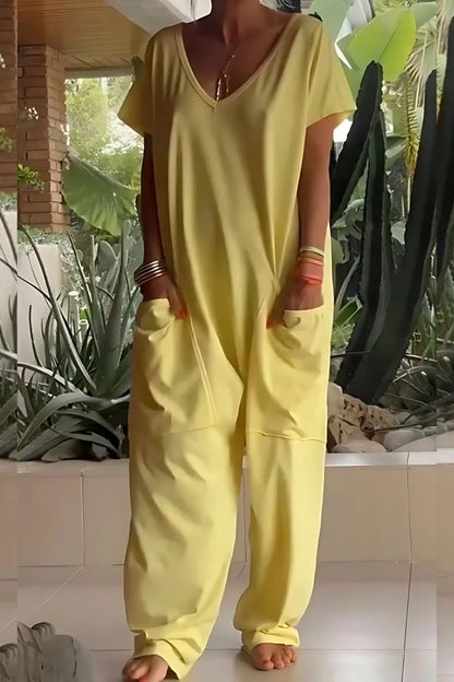 Women's Casual Baggy Pocket Jumpsuit
