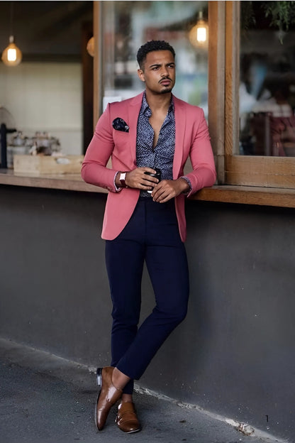 Men's Straight Fit 2-Piece Dress Suit