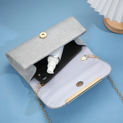 Luxury Shimmer Envelope Clutch