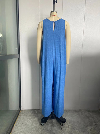 Chic Sleeveless Casual Jumpsuit