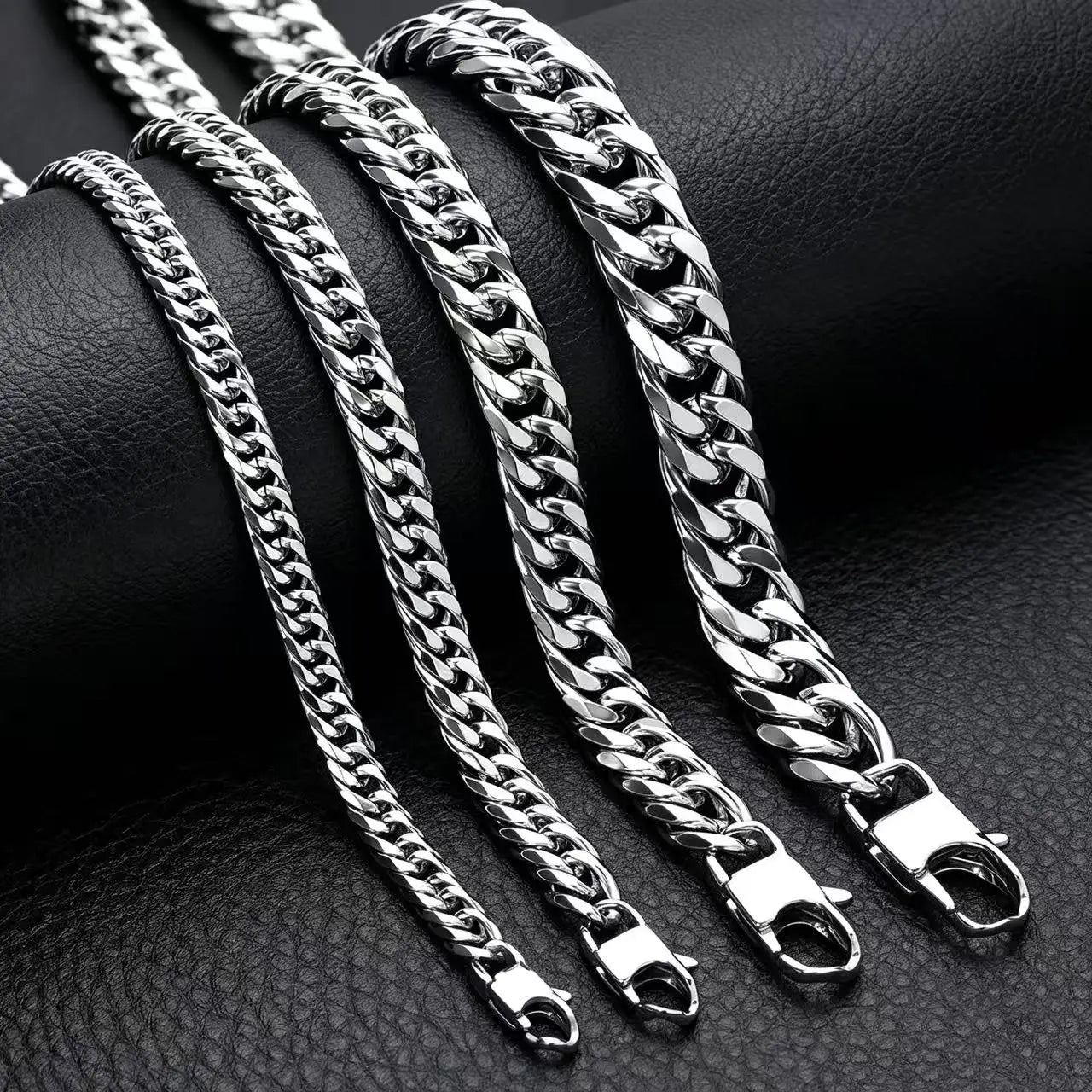 Waterproof Cuban Link Chain & Bracelet Set