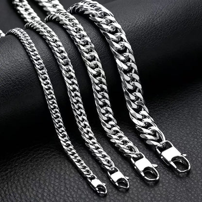 Waterproof Cuban Link Chain & Bracelet Set