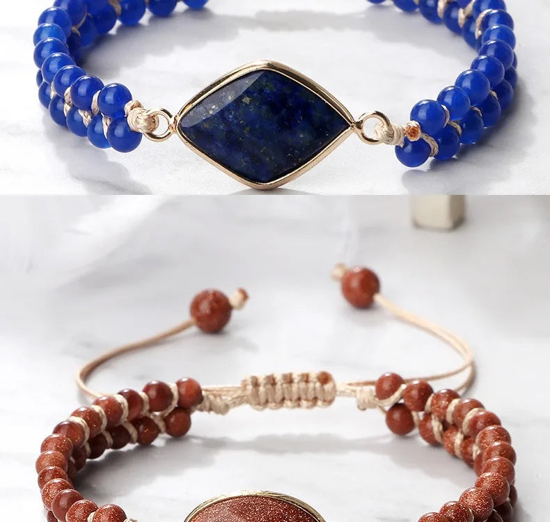 Handmade Natural Stone Beaded Bracelet