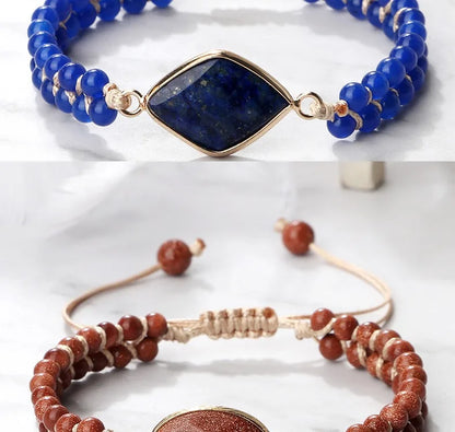 Handmade Natural Stone Beaded Bracelet