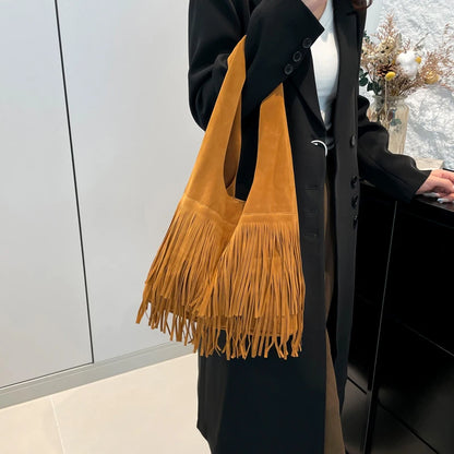 The Muse Soft Fringe Hobo Bag