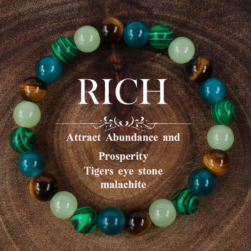 Intentions Natural Stone Bracelet