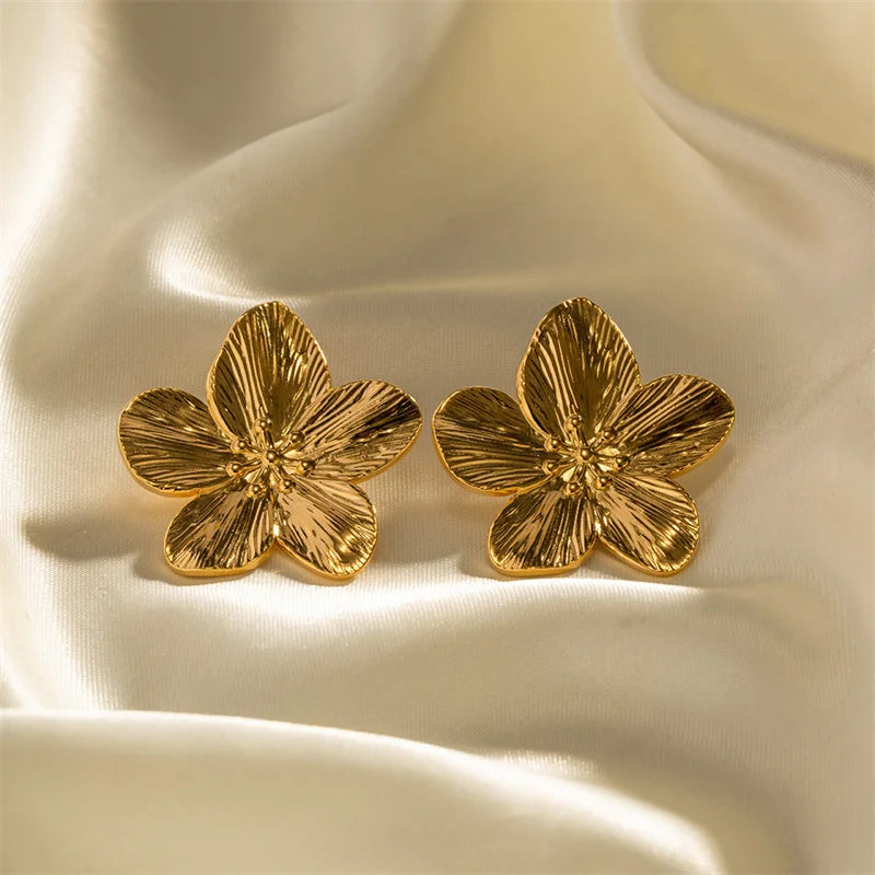 Golden Statement Earrings Collection