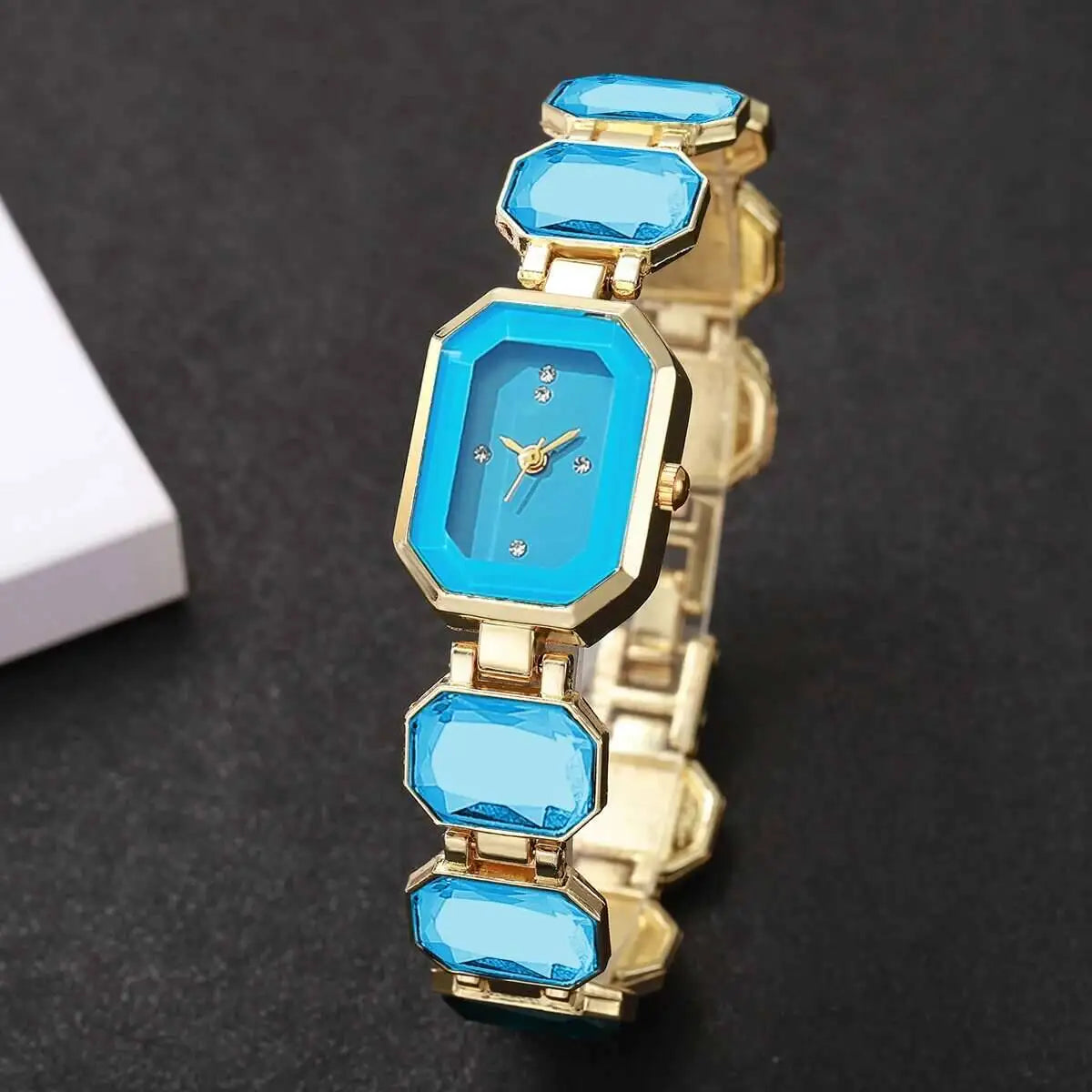 Elegant Women Rectangle Dial Watch
