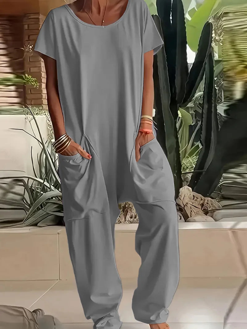 Women's Casual Baggy Pocket Jumpsuit