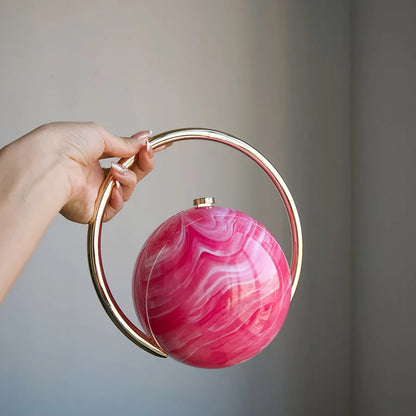  The Orb Marble Sphere Clutch