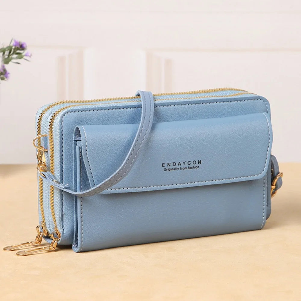 The Minimalist Multi-Compartment Crossbody Phone Wallet