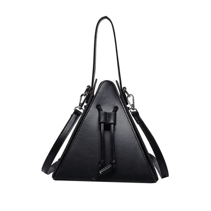 Geo Triangle Drawstring Bucket Bag