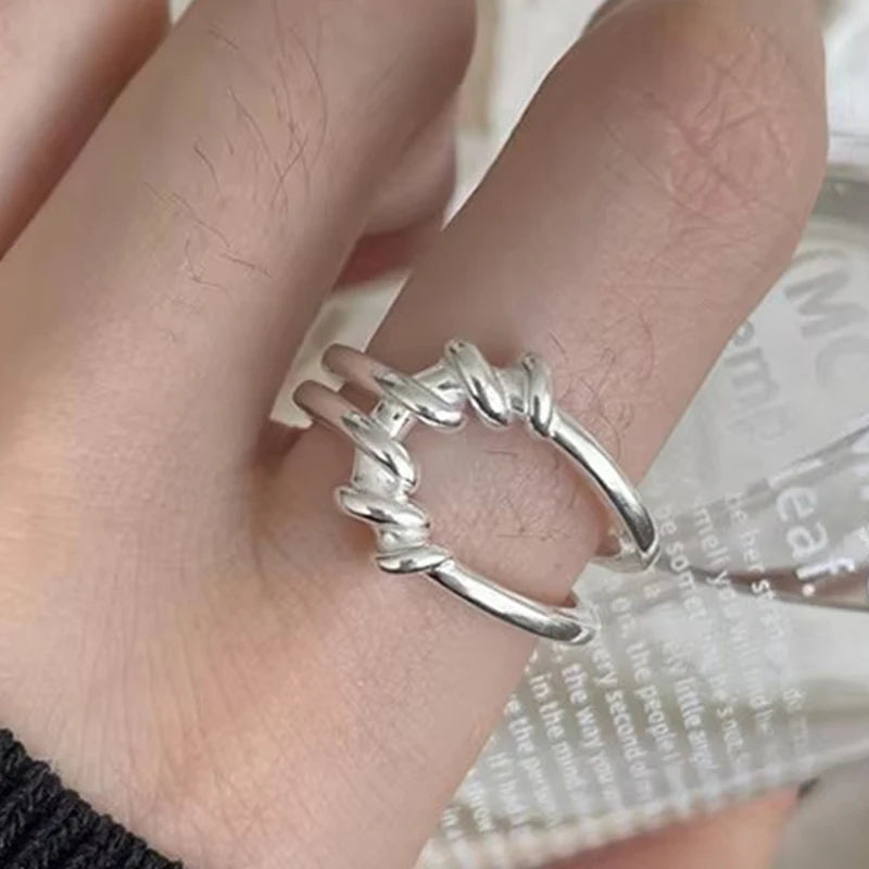 Bohemian Silver Adjustable Rings